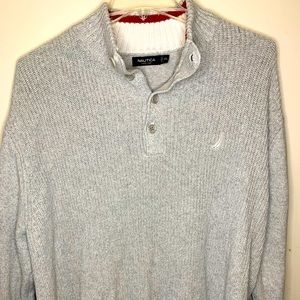 Nautica Button up Sweater grey men’s 2XL